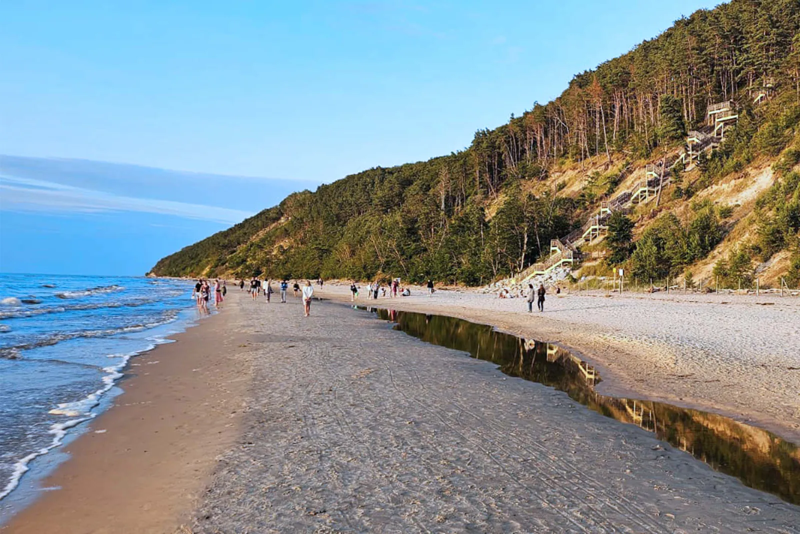 Plaża i klify w okolicy Międzyzdrojów